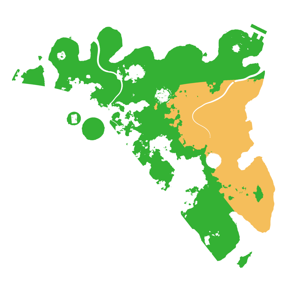 Biome Rust Map: Procedural Map, Size: 3500, Seed: 927812070