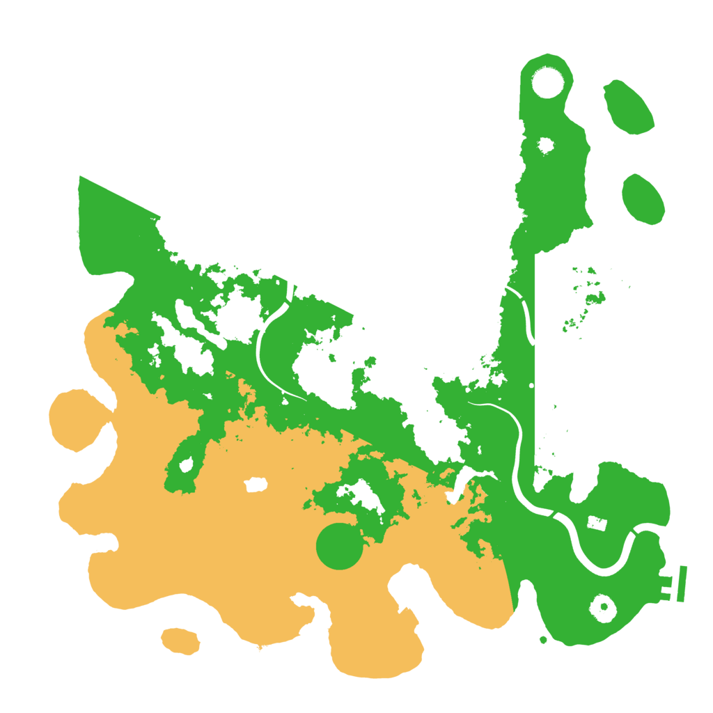 Biome Rust Map: Procedural Map, Size: 4000, Seed: 13579135