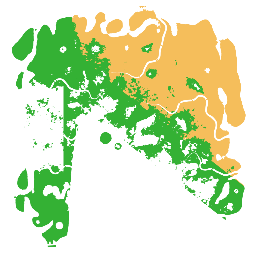Biome Rust Map: Procedural Map, Size: 6000, Seed: 111099795