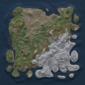 Thumbnail Rust Map: Procedural Map, Size: 4250, Seed: 798924191, 19 Monuments