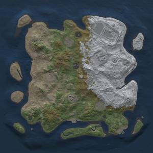 Thumbnail Rust Map: Procedural Map, Size: 3700, Seed: 59232805, 16 Monuments