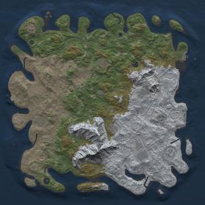 Thumbnail Rust Map: Procedural Map, Size: 5000, Seed: 158056602, 19 Monuments