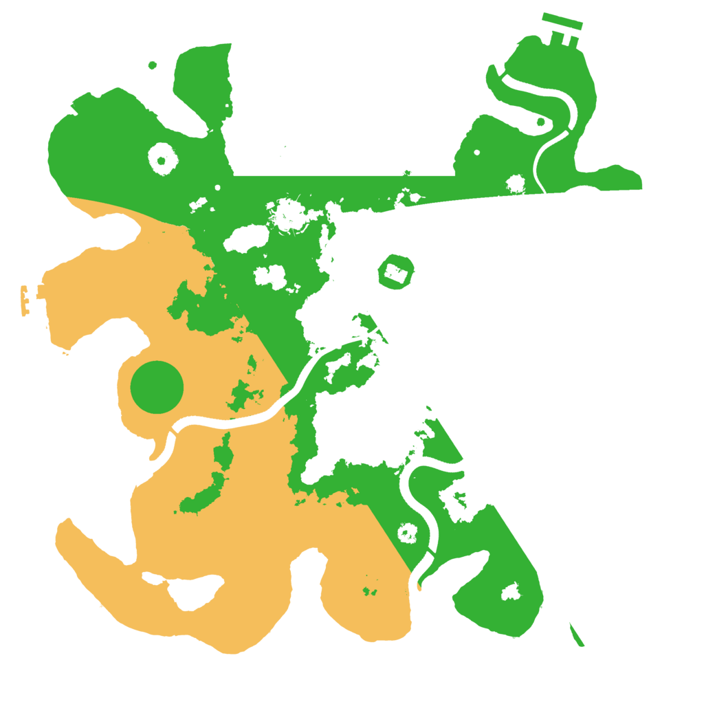 Biome Rust Map: Procedural Map, Size: 3500, Seed: 584548