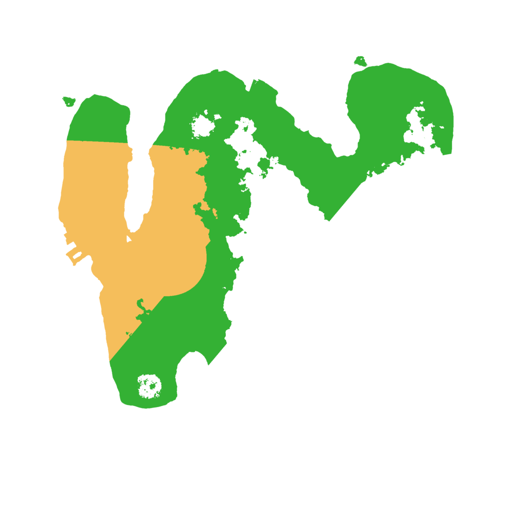 Biome Rust Map: Procedural Map, Size: 2200, Seed: 167055