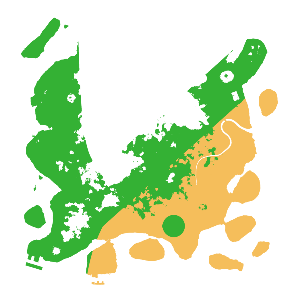 Biome Rust Map: Procedural Map, Size: 3500, Seed: 953559080