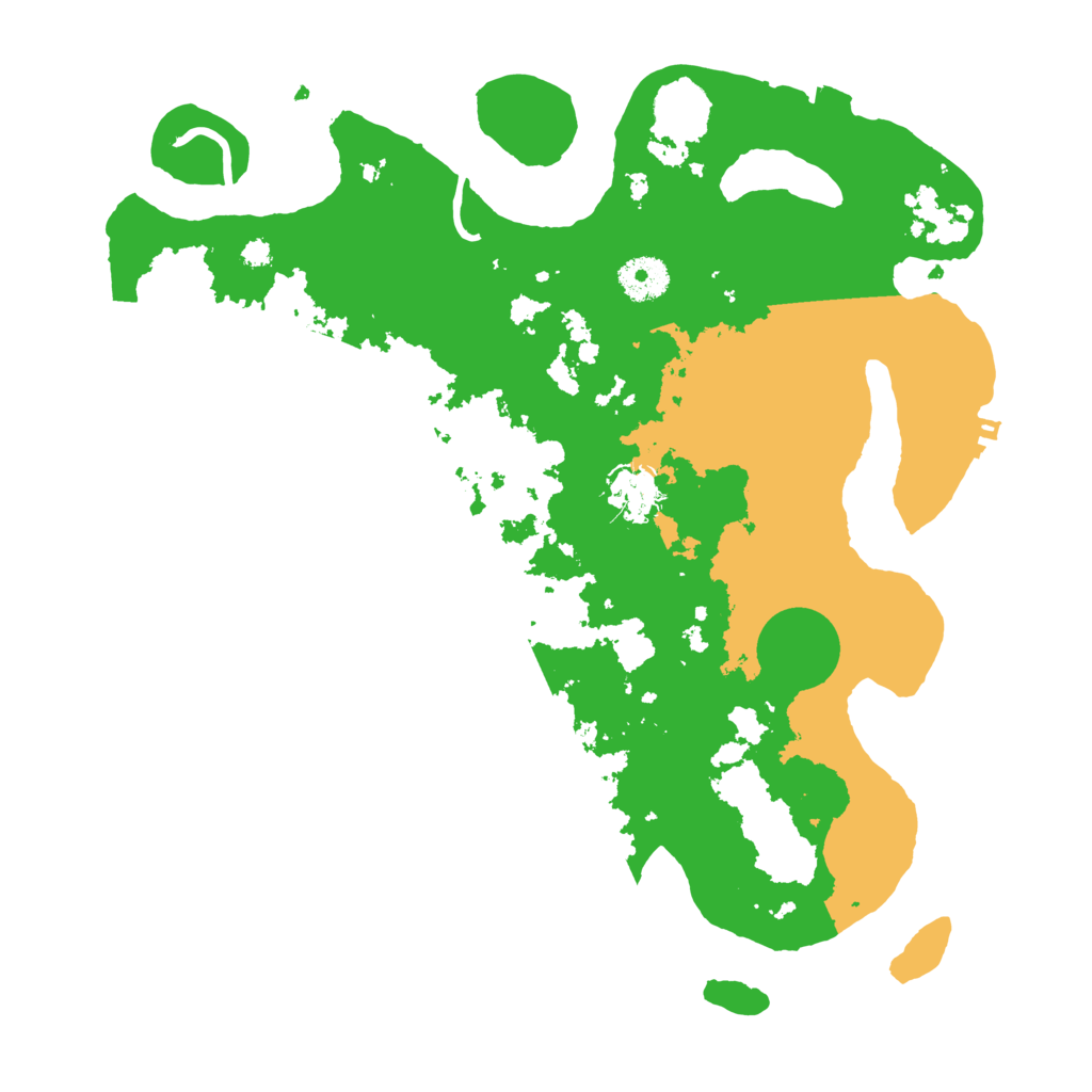 Biome Rust Map: Procedural Map, Size: 3500, Seed: 17563