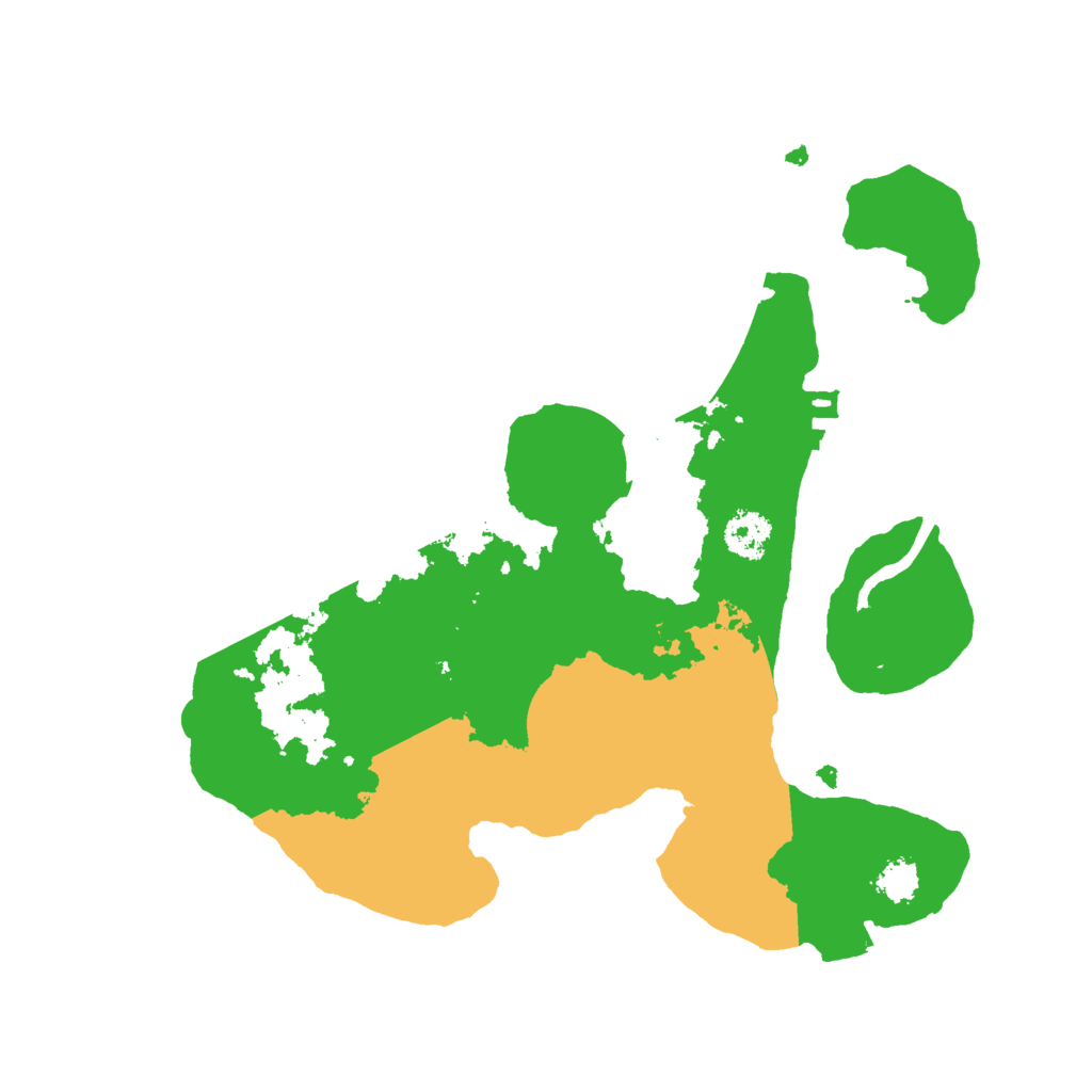 Biome Rust Map: Procedural Map, Size: 2400, Seed: 1978496299