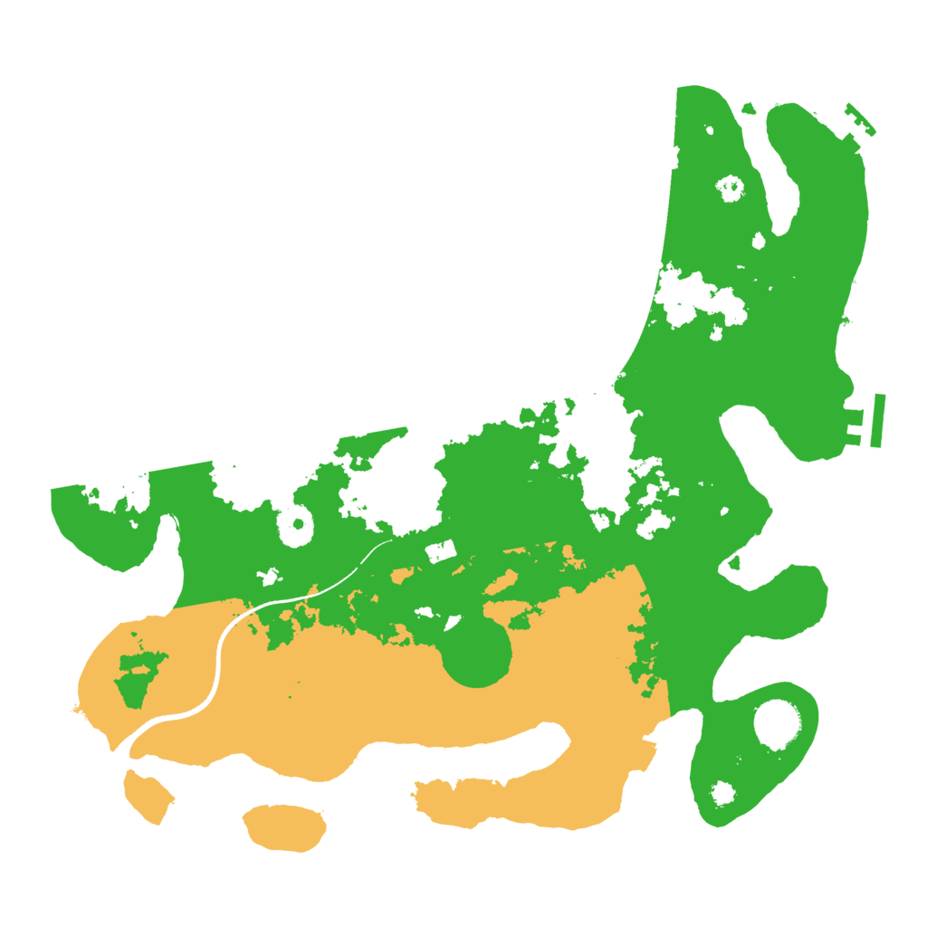 Biome Rust Map: Procedural Map, Size: 3500, Seed: 692817132