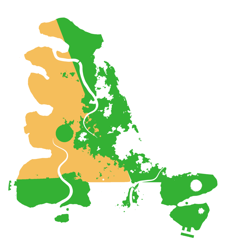 Biome Rust Map: Procedural Map, Size: 3700, Seed: 234595721