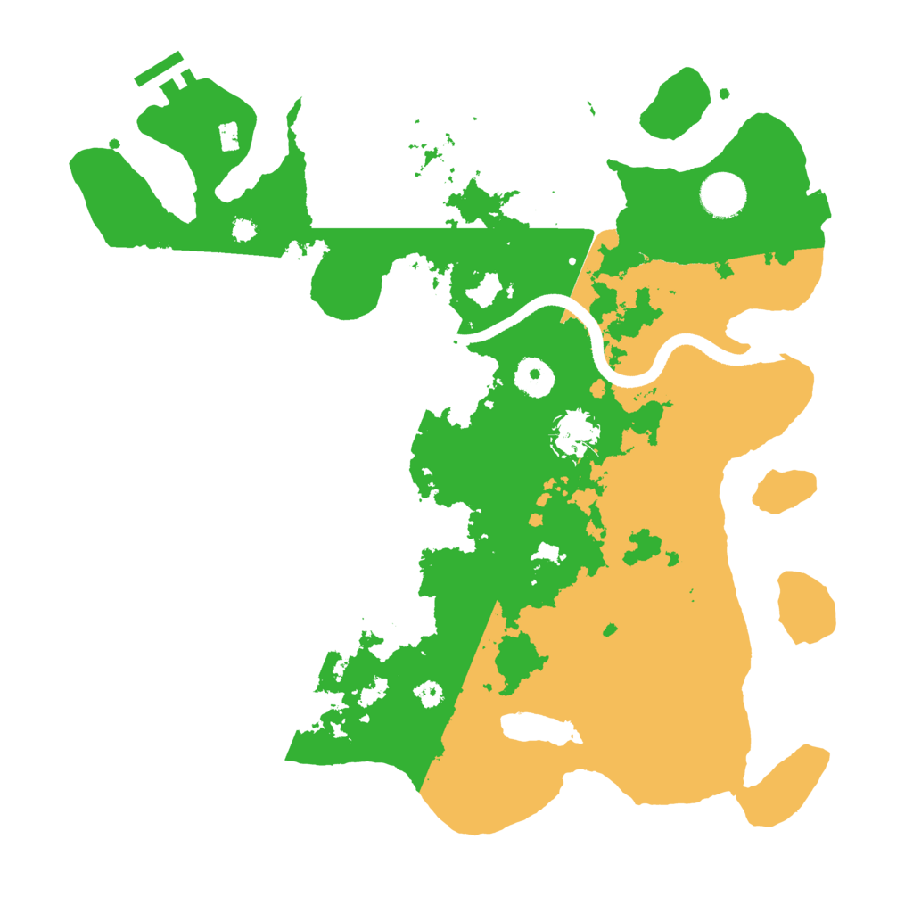Biome Rust Map: Procedural Map, Size: 3500, Seed: 1241811020