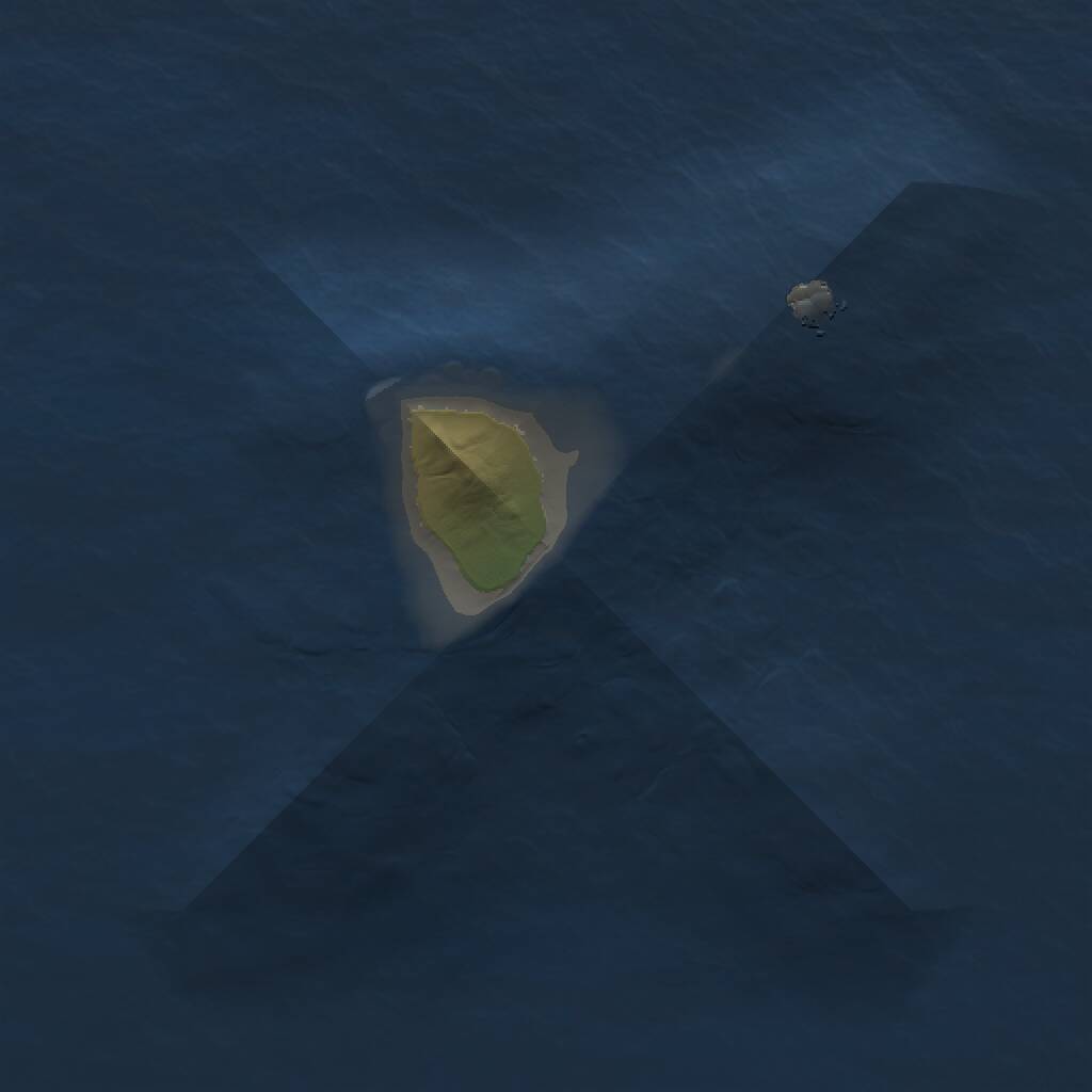 Rust Map: Procedural Map, Size: 1000, Seed: 272093764, 1 Monuments