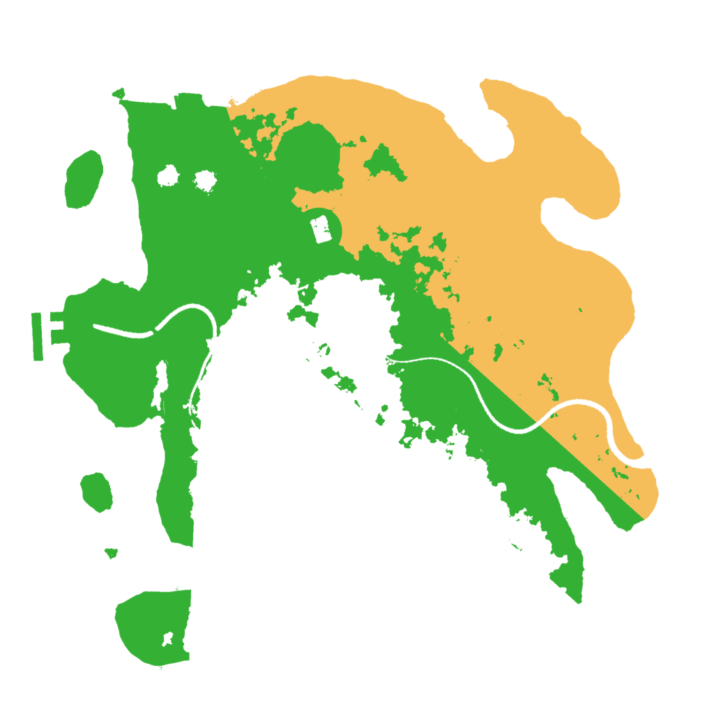 Biome Rust Map: Procedural Map, Size: 3000, Seed: 4534422