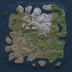 Thumbnail Rust Map: Procedural Map, Size: 3800, Seed: 36437898, 18 Monuments