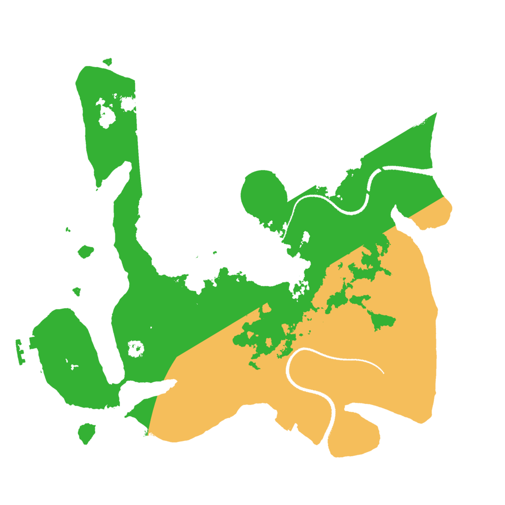 Biome Rust Map: Procedural Map, Size: 3000, Seed: 2120103