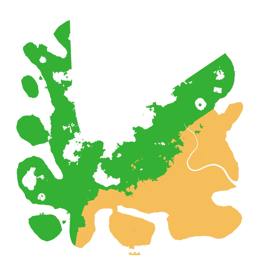 Biome Rust Map: Procedural Map, Size: 3500, Seed: 661151663
