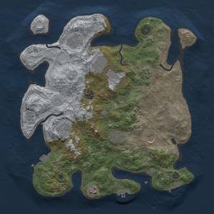 Thumbnail Rust Map: Procedural Map, Size: 3500, Seed: 89778956, 17 Monuments