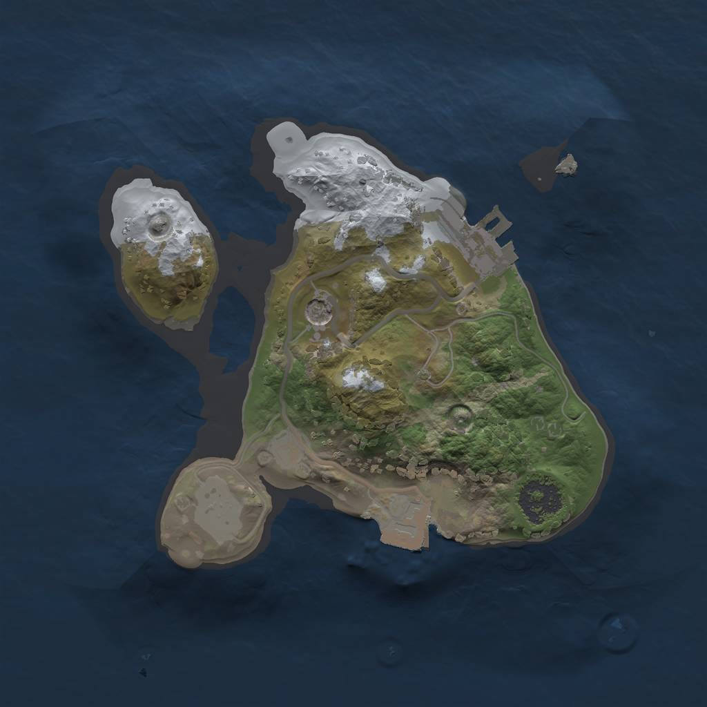 Rust Map: Procedural Map, Size: 1700, Seed: 641238, 5 Monuments