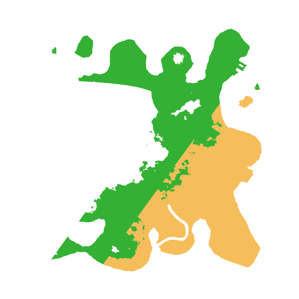 Biome Rust Map: Procedural Map, Size: 2500, Seed: 1695438834