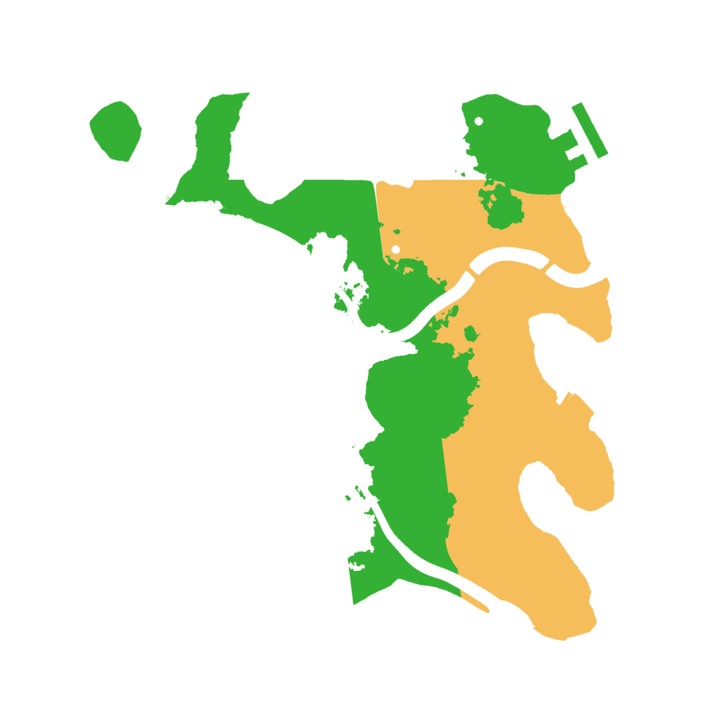 Biome Rust Map: Procedural Map, Size: 2500, Seed: 962877350