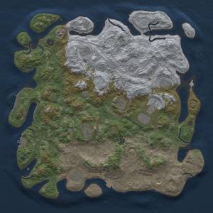 Thumbnail Rust Map: Procedural Map, Size: 4500, Seed: 1982219867, 19 Monuments