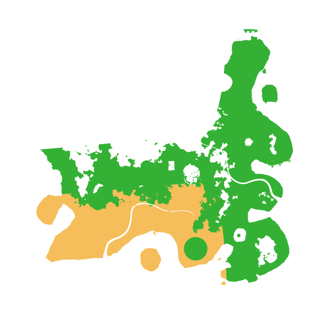 Biome Rust Map: Procedural Map, Size: 3500, Seed: 188907607