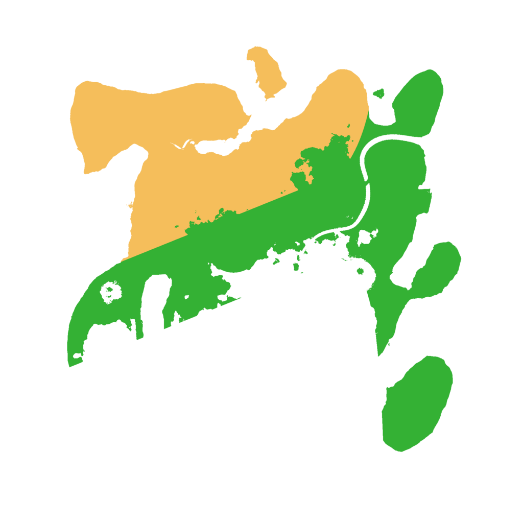 Biome Rust Map: Procedural Map, Size: 2500, Seed: 48165