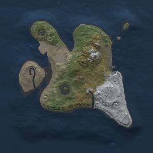 Thumbnail Rust Map: Procedural Map, Size: 2000, Seed: 1790164495, 5 Monuments