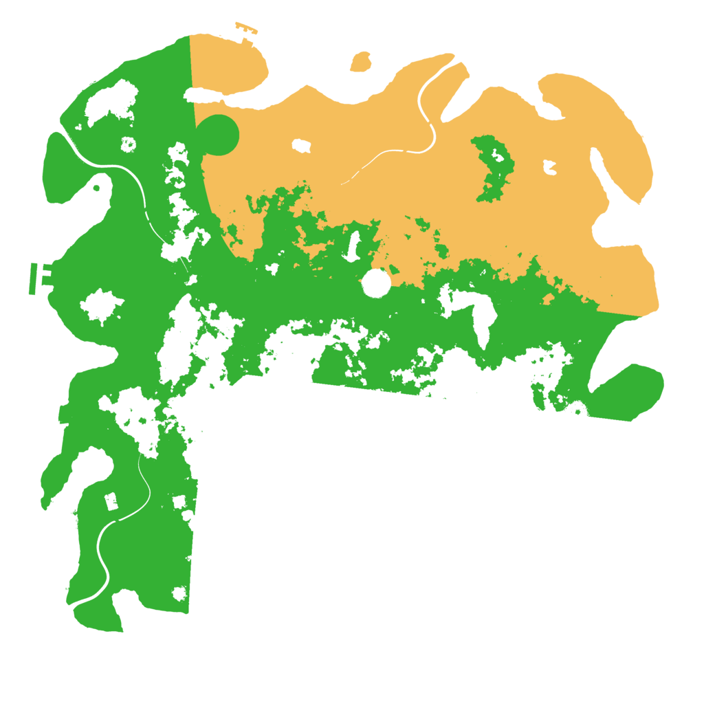 Biome Rust Map: Procedural Map, Size: 4500, Seed: 1995246418