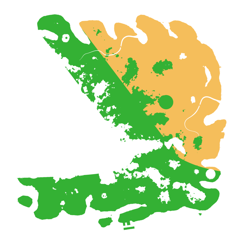 Biome Rust Map: Procedural Map, Size: 4500, Seed: 3332666