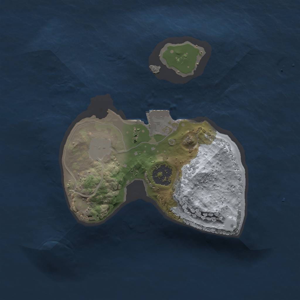 Rust Map: Procedural Map, Size: 1500, Seed: 509, 3 Monuments