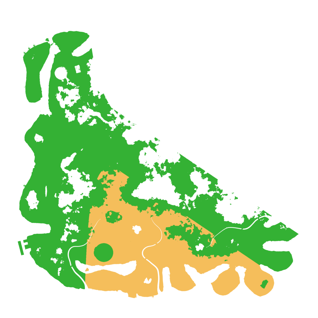 Biome Rust Map: Procedural Map, Size: 4500, Seed: 135785640