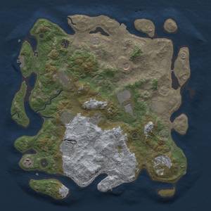 Thumbnail Rust Map: Procedural Map, Size: 4000, Seed: 324574458, 19 Monuments