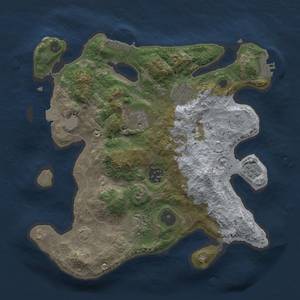 Thumbnail Rust Map: Procedural Map, Size: 3000, Seed: 429517058, 13 Monuments