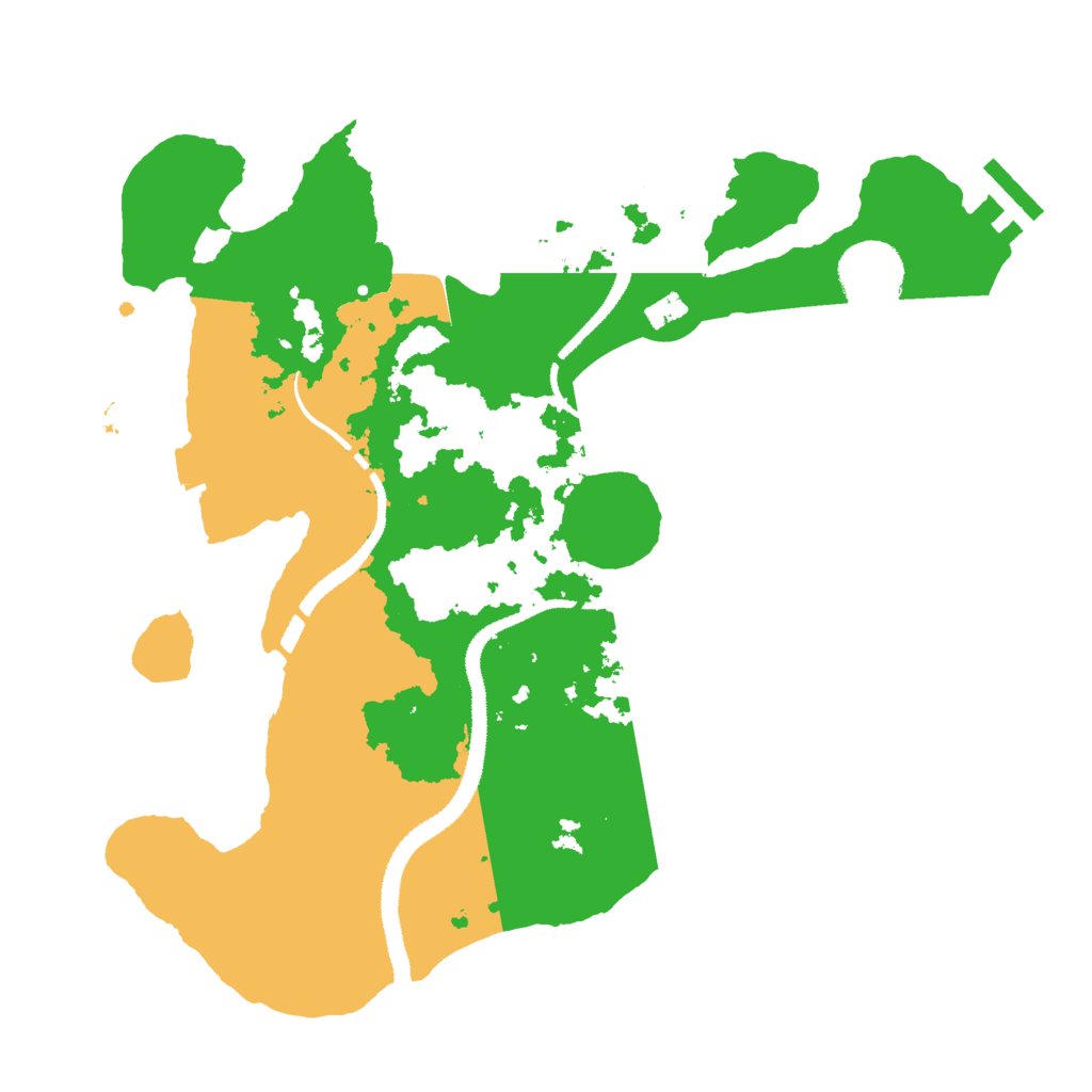 Biome Rust Map: Procedural Map, Size: 3000, Seed: 429517058