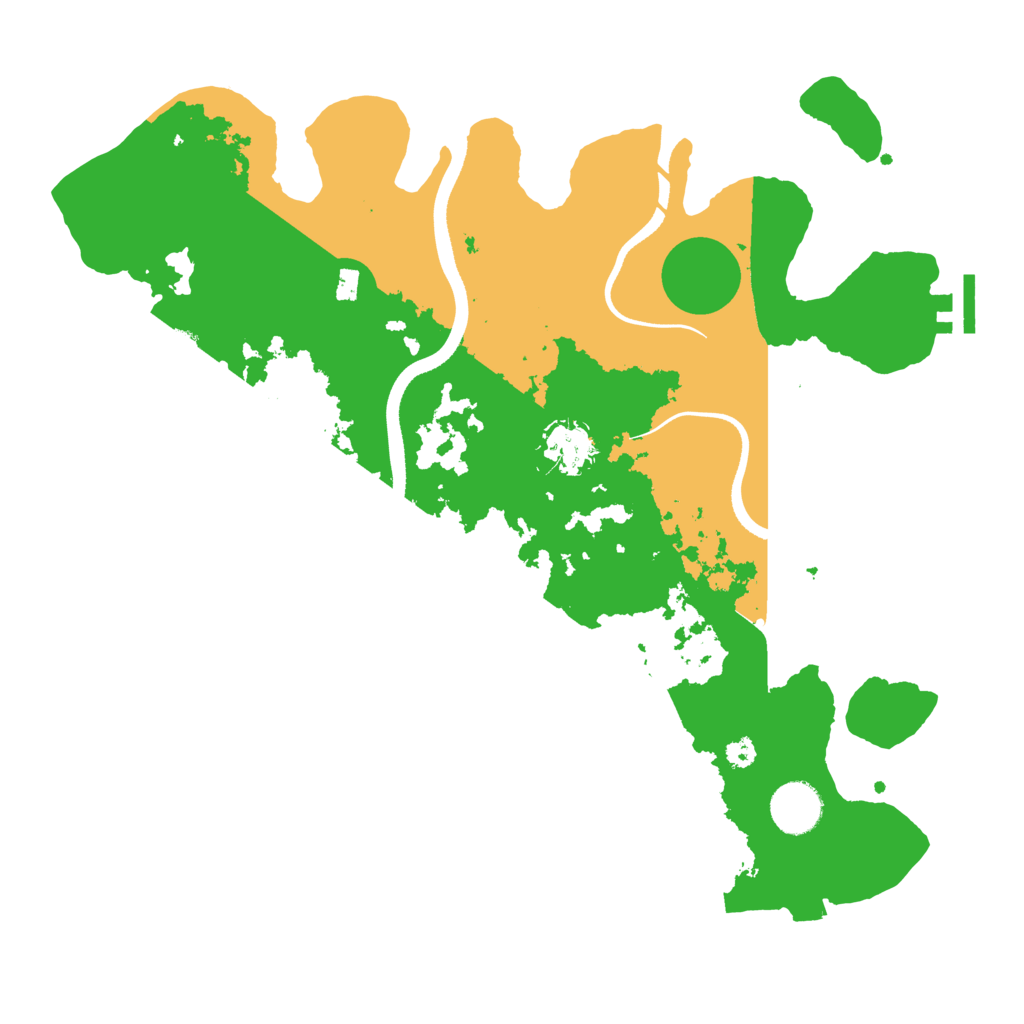 Biome Rust Map: Procedural Map, Size: 3500, Seed: 412487581