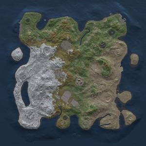 Thumbnail Rust Map: Procedural Map, Size: 3500, Seed: 682812, 16 Monuments