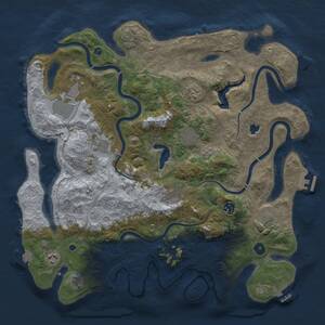 Thumbnail Rust Map: Procedural Map, Size: 4250, Seed: 292762524, 15 Monuments