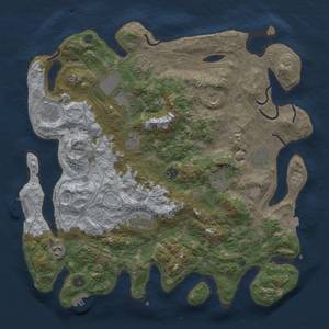 Thumbnail Rust Map: Procedural Map, Size: 4250, Seed: 292762524, 19 Monuments