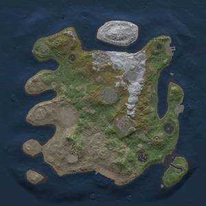 Thumbnail Rust Map: Procedural Map, Size: 3000, Seed: 696969696, 13 Monuments