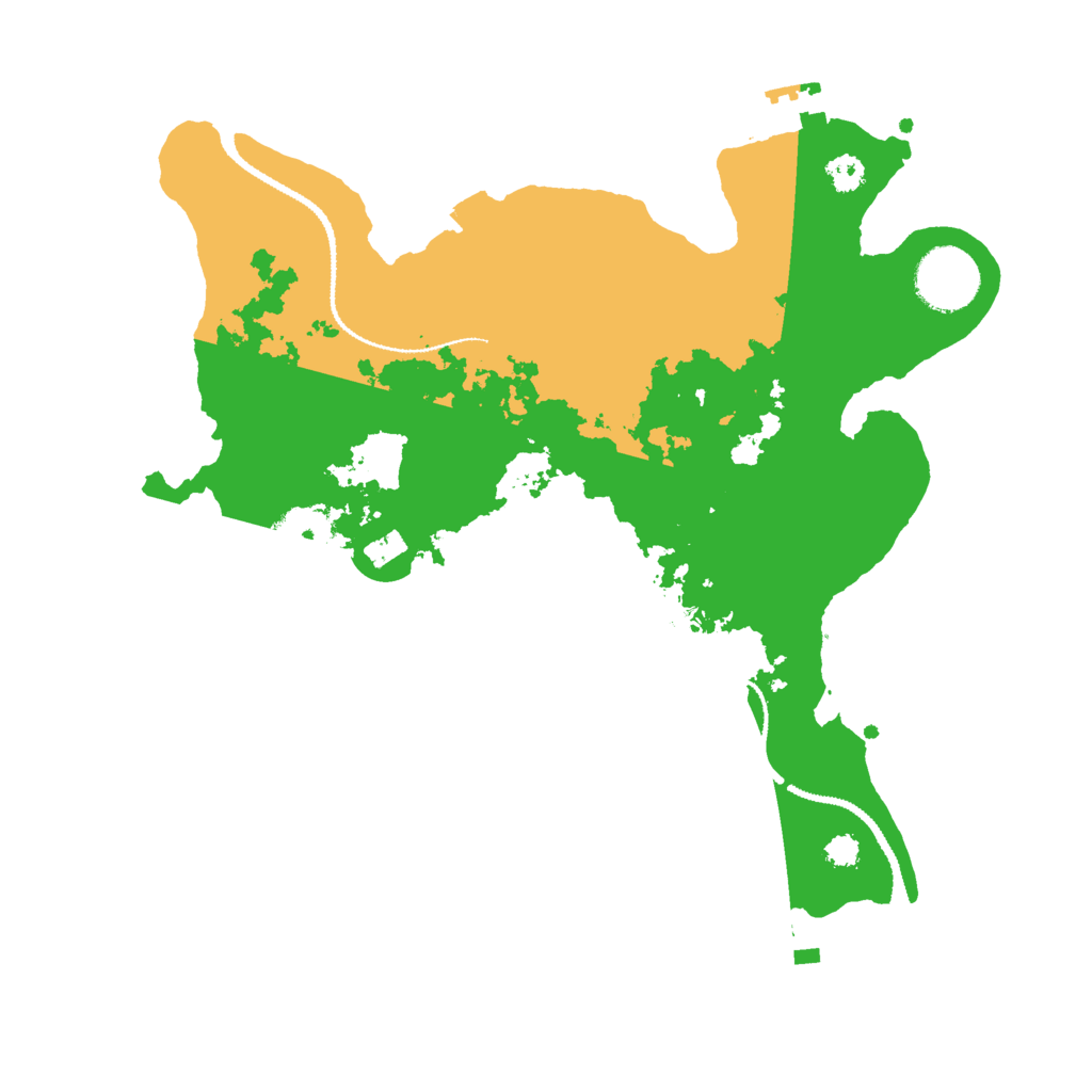 Biome Rust Map: Procedural Map, Size: 3000, Seed: 3399