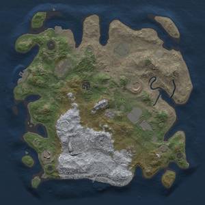 Thumbnail Rust Map: Procedural Map, Size: 3500, Seed: 742462462, 17 Monuments