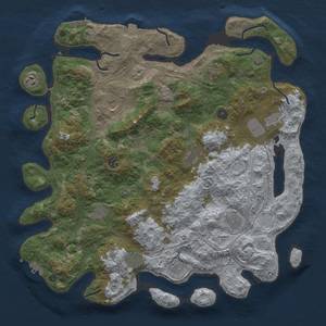 Thumbnail Rust Map: Procedural Map, Size: 4500, Seed: 962956589, 19 Monuments