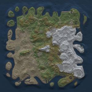 Thumbnail Rust Map: Procedural Map, Size: 4500, Seed: 6452024, 18 Monuments