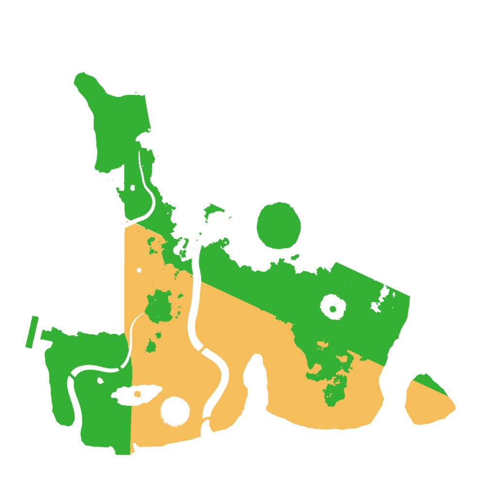 Biome Rust Map: Procedural Map, Size: 3000, Seed: 2467467