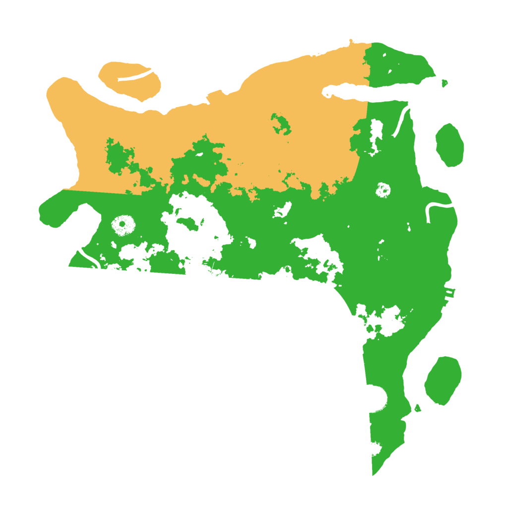 Biome Rust Map: Procedural Map, Size: 3500, Seed: 71465414