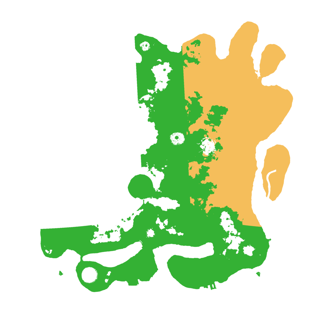 Biome Rust Map: Procedural Map, Size: 3500, Seed: 2025138941