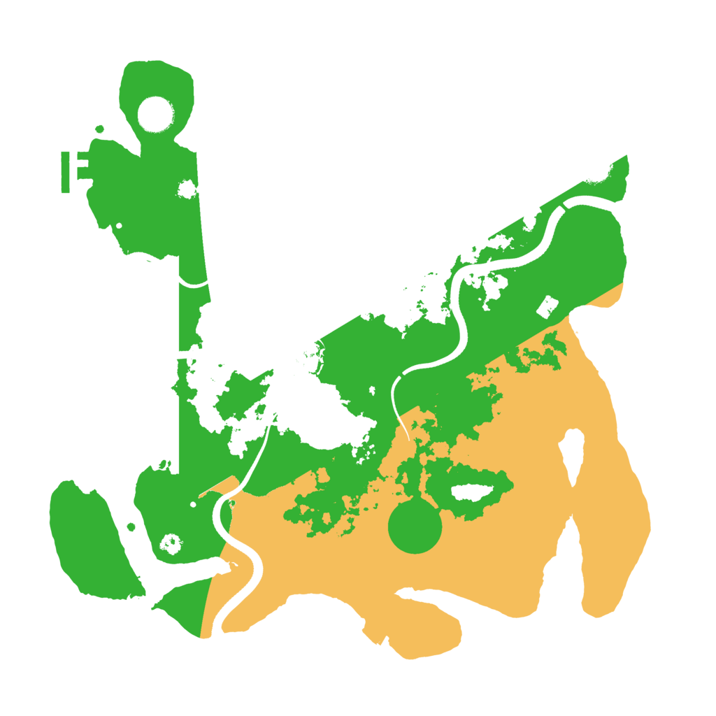 Biome Rust Map: Procedural Map, Size: 3500, Seed: 2120103