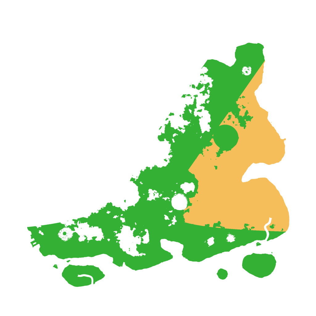 Biome Rust Map: Procedural Map, Size: 3500, Seed: 90909