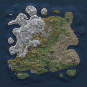 Thumbnail Rust Map: Procedural Map, Size: 3500, Seed: 90909, 14 Monuments