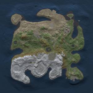 Thumbnail Rust Map: Procedural Map, Size: 2750, Seed: 190206553, 12 Monuments